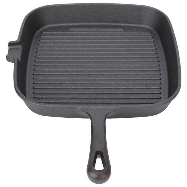 Steak Skillet , Heat Resistant Handle Fast Heat Conduction Grill Frying Pan Even Heat Dissipation For Restaurant For Kitchen 22cm,24cm