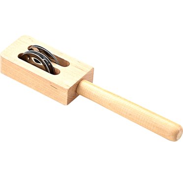 Shisuyan Bâtons en Bois Jouet Musical pour Tout-Petits Instrument de Percussion d'Apprentissage pour Enfants Jaune Clair 4.5 Pouces