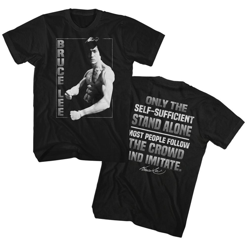 Bruce Lee T-Shirt Noir pour Adulte à Porter Seul