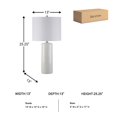 thumbnail image 3 of Signature Design by Ashley Steuben Ceramic Table Lamp in White (Set of 2), 3 of 11