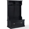thumbnail image 1 of Crosley Furniture Seaside Wood Hall Tree in Distressed  Black, 1 of 10