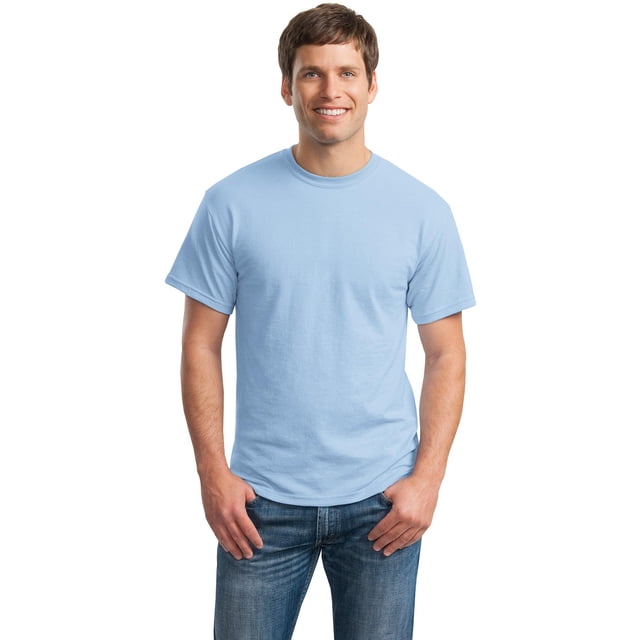 Gildan T-Shirt pour Hommes à Manches Courtes DryBlend 50 Coton/50 Polyester - 8000