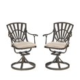thumbnail image 4 of Homestyles Grenada Aluminum 5 Piece Outdoor Dining Set in Khaki Gray, 4 of 11