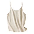 thumbnail image 2 of UPPADA Womens Crewneck Tank Tops Summer Sleeveless Scoop Neck Tees Solid Color Basic Slim Fitted Cami Shirts Womens Tank Tops Camisole Top Built In Bra Adjustable Straps,Deal of The Day Today, 2 of 3