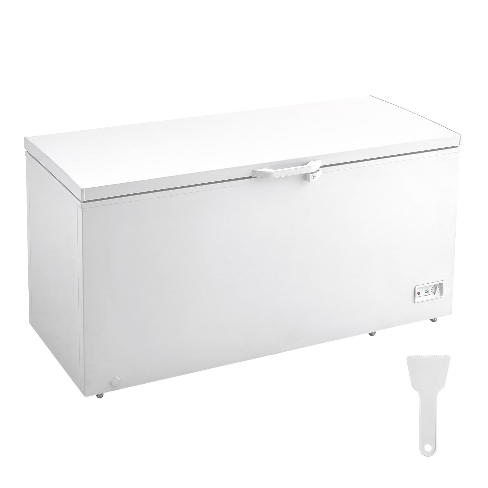 KFFKFF Upright Freezer, 17.2 Cu.ft / 488 L Spacious Deep Freezer & 4 Detachable Baskets, Independent Top Opening Door Commercial Chest Freezers with Secure Lid, 7-Level Temperature Modification