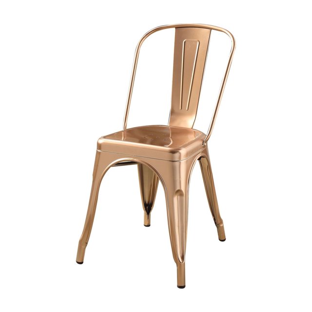 ACME Jakia Side Chair in Glossy Rose Gold