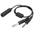 thumbnail image 1 of Helicopter To General Aviation Headset Adapter Cable - David Clark Avcomm, U 174,Headset Adapter, 1 of 9