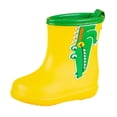 thumbnail image 1 of NOKIO Bottes de Pluie Classiques à Col Montant Semelle Antidérapante en TPR Semelle Intermédiaire Résistante aux Perforations Imprimés de Dessins Animés Fantaisistes Construction Waterproof pour Enfants Filles Garçons, 1 of 5