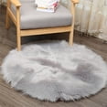 thumbnail image 2 of Agiferg Soft Artificial Sheepskin Rug Chair Cover Artificial Wool Warm Hairy Carpet Seat, 2 of 4