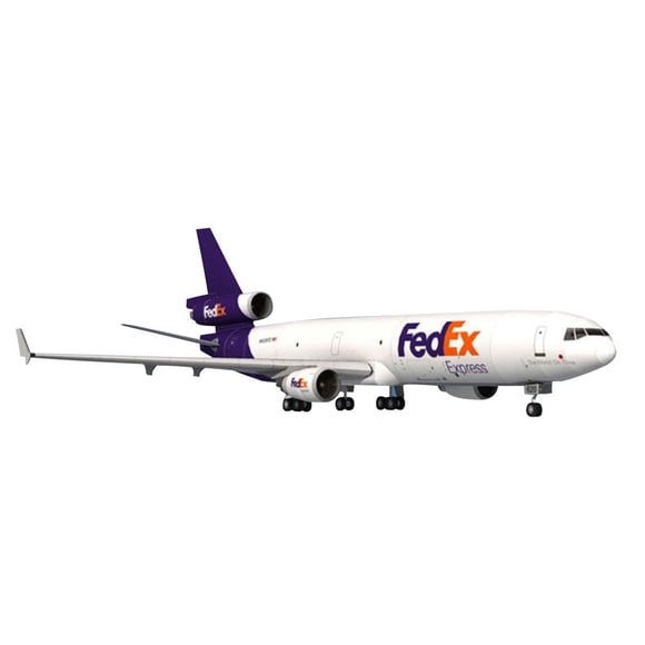 CUITING 1 100 MD-11 Avion Modèle 3D Simulation Modèle d'Avion Papier Kits d'Avion pour Collection et Cadeau (Kit à Démonter)