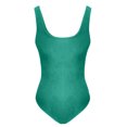 thumbnail image 3 of LSLJS Women's Threaded Low Neck Sleeveless Tank Top Skinny Bodysuit, 3 of 4