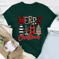 thumbnail image 2 of Haut de Sapin de Noël Femme Décontracté Col Rond Manches Courtes T-shirt Imprimé Sapin de Noël Haut, 2 of 6