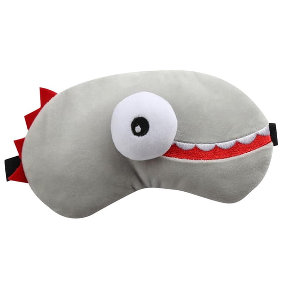 Coofit Masque de Sommeil pour les Yeux Dessin Animé Unisexe en Peluche, Masque de Sommeil pour les Yeux avec Bloc Réfrigérant