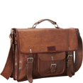 thumbnail image 1 of Sharo B-300 Leather Brief & Messenger Bag, 1 of 6