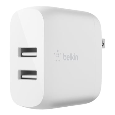 Chargeur mural double USB-A 24 W BOOST↑CHARGE™