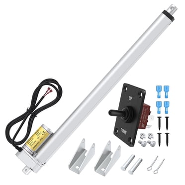 Bamboohart 12V Linear Actuator  4" Actuator 14 mm/s High Speed Linear Actuator Waterproof 1000N/220lbs Stroke with Reverse Polarity Switch Controller