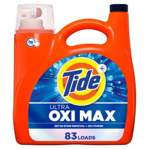 Tide Liquid Laundry Detergent, Ultra Oxi Max, 83 Loads