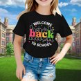 thumbnail image 2 of WEAIXIMIUNG T-Shirts pour Adolescentes T-Shirts pour Enfants Rentrée des Classes Graphique Manches Courtes Col Rond T-Shirt Lumineux et Confortable pour Garçons et Filles, 2 of 4