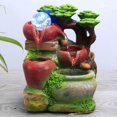 thumbnail image 2 of simhoa Tabletop Waterfall with LED Light Automatic Pump Ornament for Desktop B, 2 of 7