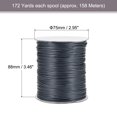 thumbnail image 2 of Unique Bargains Beading Thread Bracelet Weave Bead Craft Cord 1.2mm 158M/Roll (172-Yards) Decorative String, Deep Grey, 2 of 7