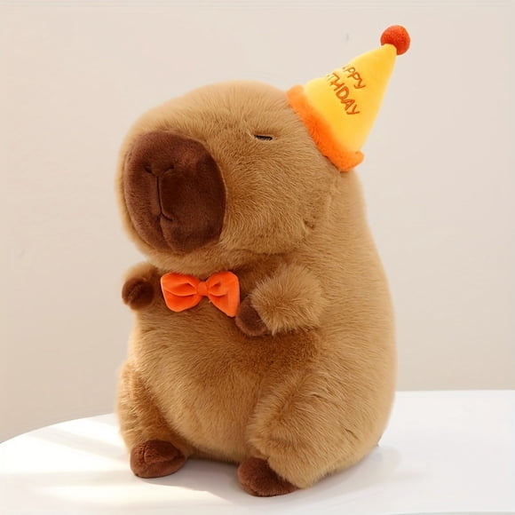 13.3-inch birthday capybara doll stuffed toy bed doll sleeping pillow birthday gift & holiday gift