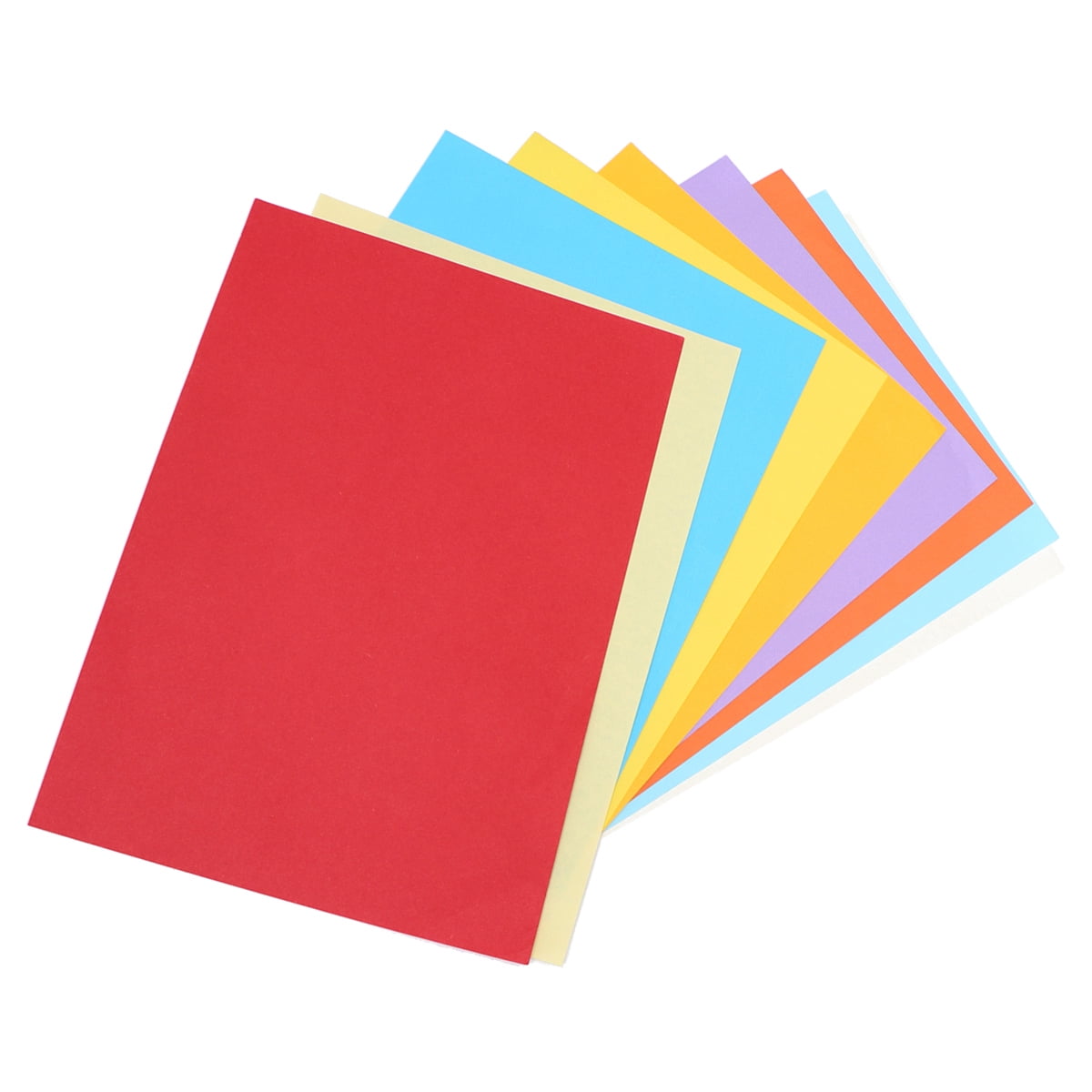 Milisten 100 Sheets Colored A4 Paper Practical Printable DIY Handmade Foldable Stationery for School Office 80g Ten Colors