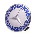 thumbnail image 1 of ShenMo Ensemble de 4 Enjoliveurs de Moyeu Compatibles avec Mercedes-Benz 75 mm - Bleu, 1 of 4