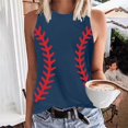 thumbnail image 5 of Birdeem Débardeur Ajusté à Imprimé Floral pour Femmes, Col Rond, Sans Manches, à Blocs, Tunique, T-Shirt, Hauts, 5 of 5
