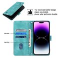 thumbnail image 3 of Compatible with iPhone 14 Pro Max Classic Embossed PU Leather Case with Card Holder Shockproof Cover, 3 of 5