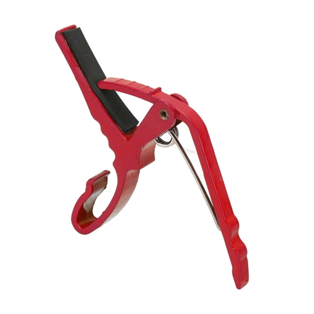 Bass Capo, Electric Guitar Capo Alloy Wide Application Quick Tone Change For Playing Red