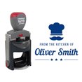 thumbnail image 1 of Printtoo Roound Personalized Blue Self Inking Kitchen Stamp Custom Business Monogram Rubber Stamper-45 mm, 1 of 6
