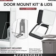 thumbnail image 4 of Rev-A-Shelf RV-18KD-1918C-S Poubelles Doubles de 35 Qt à Tiroir, Vert/noir, 4 of 9