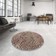 thumbnail image 3 of Ahgly Company Tapis d'Intérieur Rectangulaire Abstrait Rouge Brun, 3 Pieds x 5 Pieds, 3 of 6