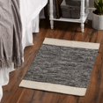 thumbnail image 4 of Design Imports CAMZ12631 Tapis Tissé à la Main 2 x 3 Pi., Bordure Noire Variée, 4 of 4