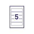 thumbnail image 4 of Avery Permanent Blue Border Report Cover Labels, 5 labels/Sheet, 3 sheets/pack- 20267, 4 of 4