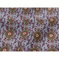 thumbnail image 4 of oneOone Viscose Jersey Fabric Leaves & Floral Block Print Sewing Fabric BTY 60 Inch Wide, 4 of 5