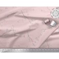 thumbnail image 2 of Soimoi Modal Satin Fabric Leaves & Buds Flower Fabric Prints by Yard 42 Inch Wide, 2 of 3