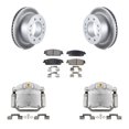 thumbnail image 1 of Transit Auto Rear Disc Brake Caliper Coated Rotors and Semi-Metallic Pads Kit for Car 2011 Chevrolet Silverado 1500 Hybrid KCG-100180P, 1 of 11