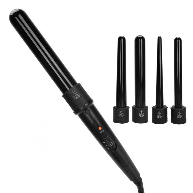 Curling Iron 5-In-1 Salon Curling Iron Wand Set Fashionable 5-In-1 Curling Iron Hair Beauty Tool ABS + Ceramic Adjustable Temperature Curling Iron US Plug