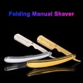 thumbnail image 4 of 1PC Traditional Manual Shaver Professional Straight Edge Stainless Steel Sharp Barber Razor Folding Shaving Knife Shave Beard for Men Barber Male Home Use Shaving Tools(Without Blade), 4 of 8