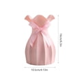 thumbnail image 3 of European Lace Plastic Vase, Small Decorative Desktop Flower Arrangement Bottle for Wedding Candy Box and Home Decor, 9 Inch Tall, 3 of 6