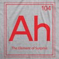 thumbnail image 2 of Ah! The Element Of Surprise T Shirt Funny Sarcastic Science Periodic Table Tee (Heather Grey) - XXL, 2 of 4