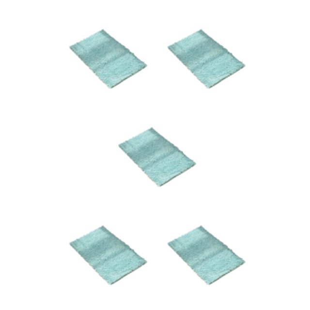 Youkk Polyester Chenille Bath Mat - Strong Water Absorption Exquisite Crafted Soft Texture No Shedding Sky Blue 40cm*60cm 5Set