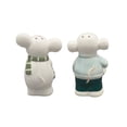 thumbnail image 3 of Holiday Time Maison De Noel Earthenware 3D Mice Salt and Pepper Shaker Set, 3 of 7