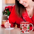 thumbnail image 4 of Aqestyerly Christmas Inflatable Mug Snowman Santa Mug Puffy Coffee Mug Press Gift Holiday Ceramic Mug With Handle HWRETIE, 4 of 5