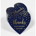 thumbnail image 2 of Inkdotpot Real Gold Foil Thanks From The New Wedding Tags Favor Hang Paper Tags 50 Pieces, 2 of 6