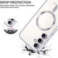 thumbnail image 3 of Supershield Samsung Galaxy S23 Ultra Case MagSafe Collection Hybrid Bumper Protective Phone Cover Slim Design, Matte Finish - Silver, 3 of 3