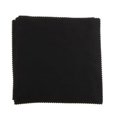 Lot de 10 Pcs - Chiffons de Nettoyage pour Lunettes en Microfibre Chiffons de Nettoyage 15x15 cm pour le Noir