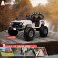thumbnail image 4 of VOLTZ TOYS 24V Kids Ride-On Jeep Truck with Extendable Cabin, 2-Seater Off-Road Electric Car with Quad Motors & Parent Remote Control, EVA Rubber Wheels, Bluetooth, Gift for Boys & Girls Aged 3-8, 4 of 7