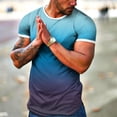 thumbnail image 3 of BOBOGOJP T-Shirts Graphiques pour Hommes Manches Courtes Col Rond (Bleu Foncé,TG), 3 of 4